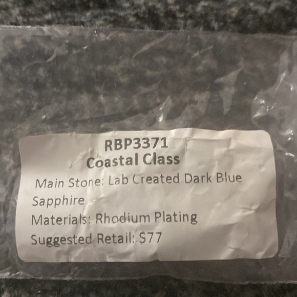 BP larvae created dark blue sapphire beautiful size 8 - Picture 4 of 4